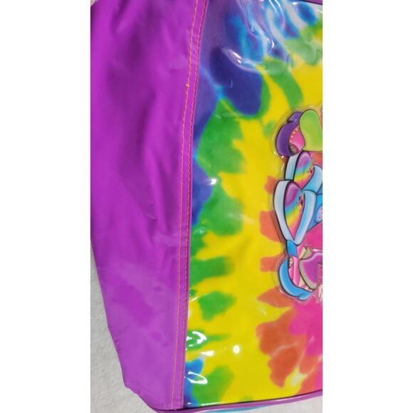 Vintage Lisa Frank 3 Girl Friends Groovy Tie Dye Backpack AS IS 90s Y2K - Picture 4 of 12